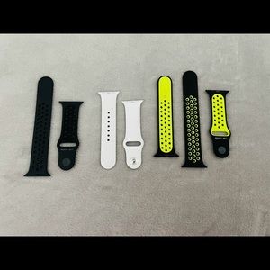 Nike/Apple iWatch sport wrist bands. Set of 3.